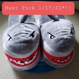 *New* Gray Baby Shark Slippers, size 2/3